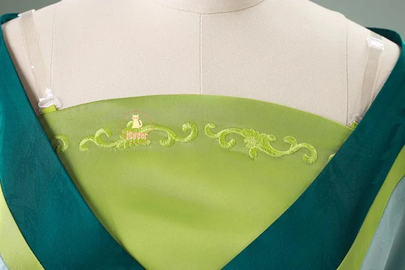 Anime The Apothecary Diaries Maomao Cosplay Costume La Clan Princess Green Dress Earrings Halloween Party for Women Girls iCoser