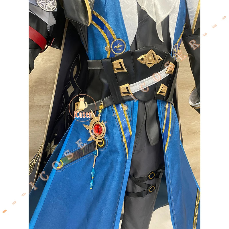 iCoser Honkai Star Rail Anaxa Cosplay Costume Wig Uniform Outfit Anaxagoras Grove of Epiphany Amphoreus Halloween for Women Men