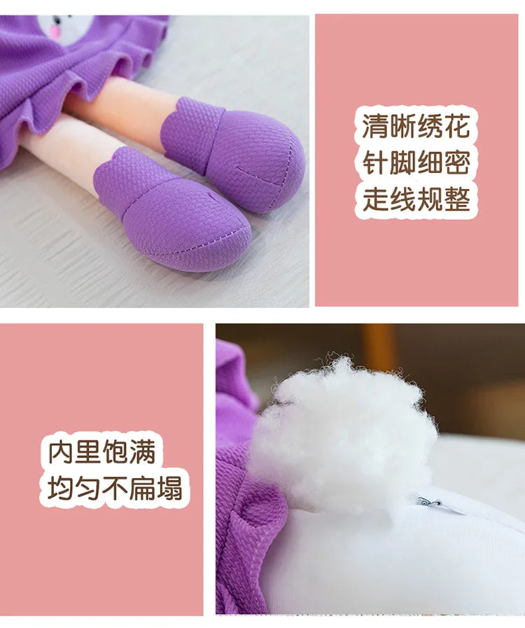 Plush Toy for Kids Birthday Xmas Gift Cute Couple Starry Sky Bunny Dolls Stuffed Animal Valentine Home Decor Bedroom Decoration