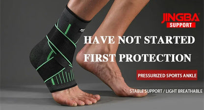 1pc Pressurized Bandage Ankle Support Ankle Brace Protector Foot Strap Elastic Belt Fitness Sports Gym Badminton Accessory