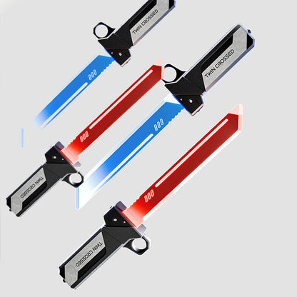 Double-Bladed Lightsaber Toy with Light 2-in-1 Sword for Cosplay Role-Play Interactive Games Adults and Children - 2 set