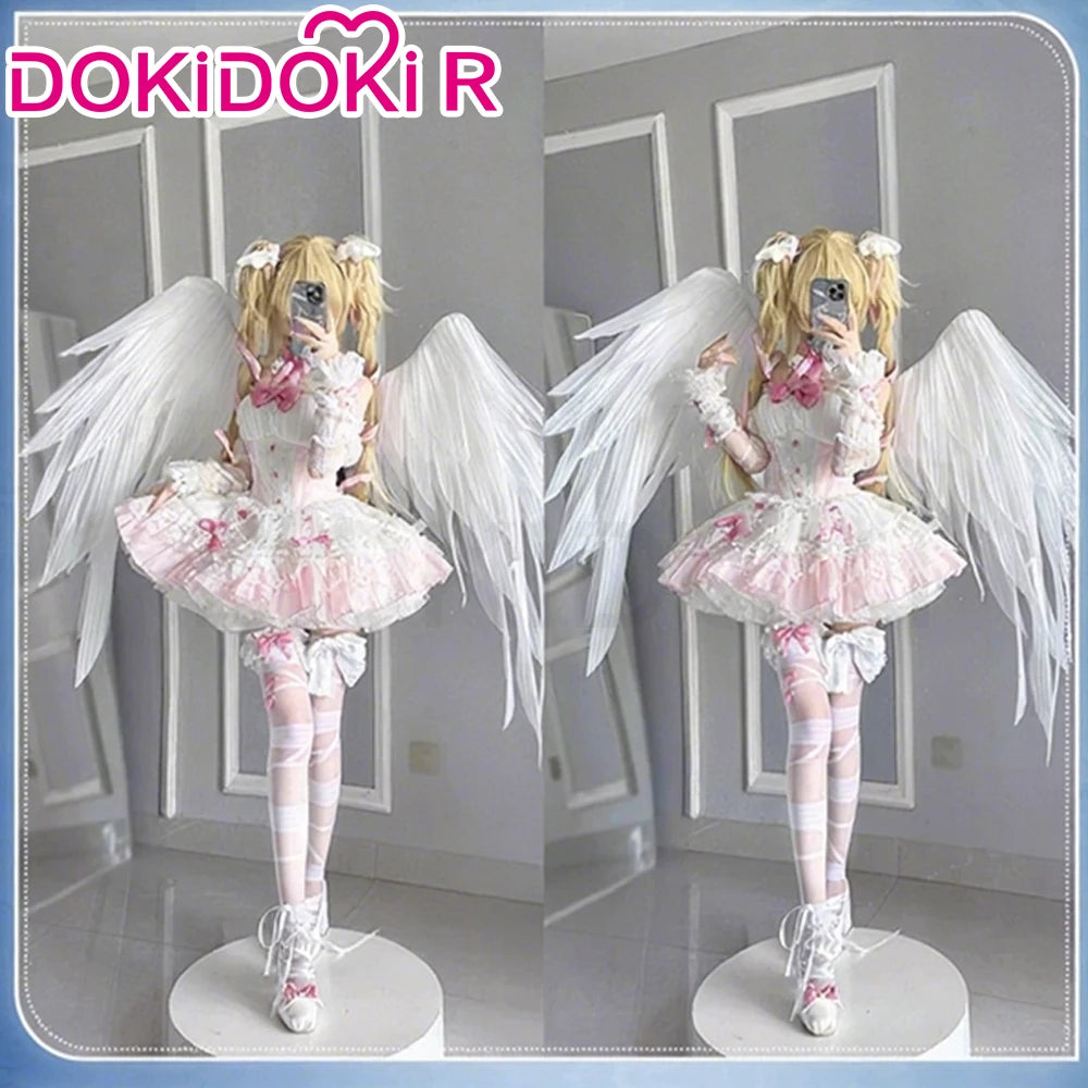 Tsukiyomi Utau Doujin Cosplay Costume Anime Shugo Chara! DokiDoki-R Halloween Devil Angel Utau Cosplay