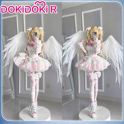 Tsukiyomi Utau Doujin Cosplay Costume Anime Shugo Chara! DokiDoki-R Halloween Devil Angel Utau Cosplay