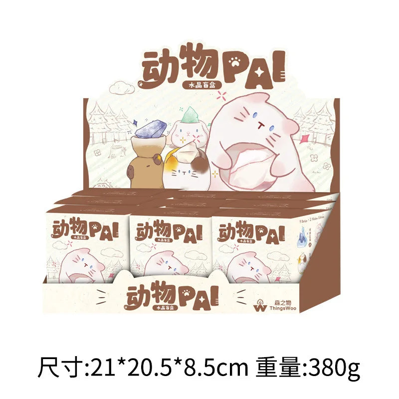 Creative Animal PAL Crystal Blind Box Cute Desktop Decoration Resin Craftwork Wholesale New Model Display Piece Toy & Hobbies