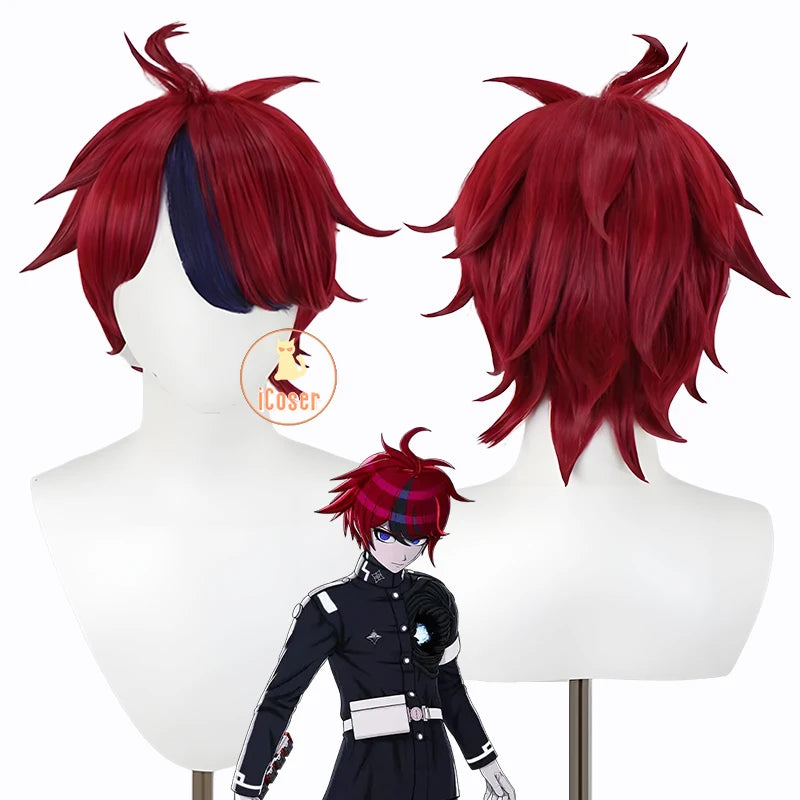 iCoser The Hundred Line Takumi Sumino Cosplay Costume Wig Battle Uniform Last Defense Academy Halloween Party Women Men Festival