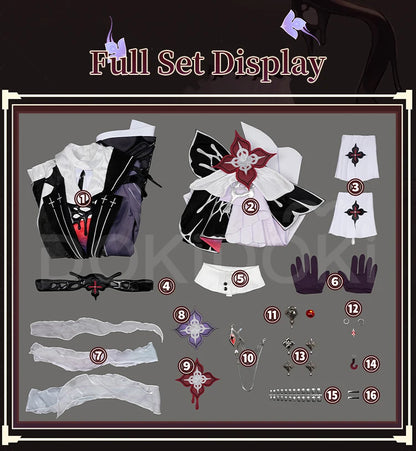 Evernight Cosplay Costume Game Honkai: Star Rail DokiDoki-R HSR March 7th SP Halloween Evernight Cosplay Costume Amphoreus