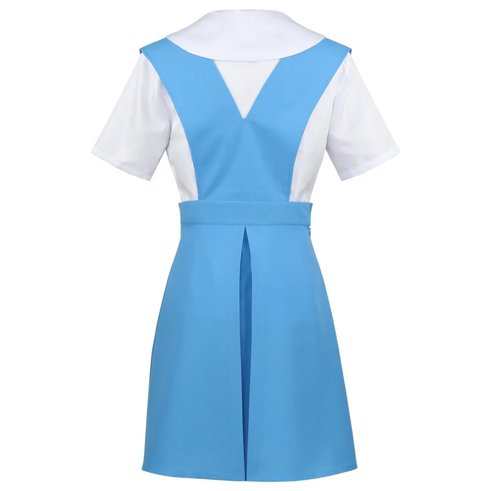 Homchee Trends Ayanami Rei Cosplay Dress Set Cotton Polyester