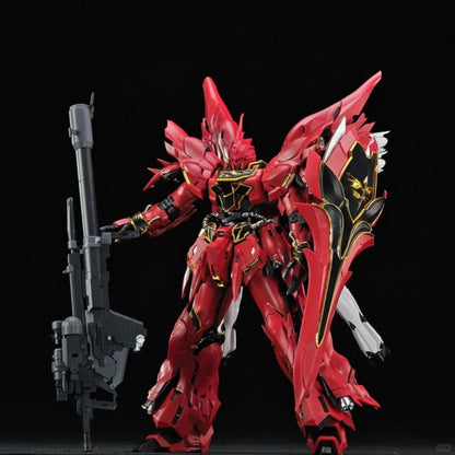 In Stock Comet Model 1/100 Mg The Red/White Comet Msn-06s Sinanju Gk Sytle Assembly Model Kit Plastic Model Action Figure Toy
