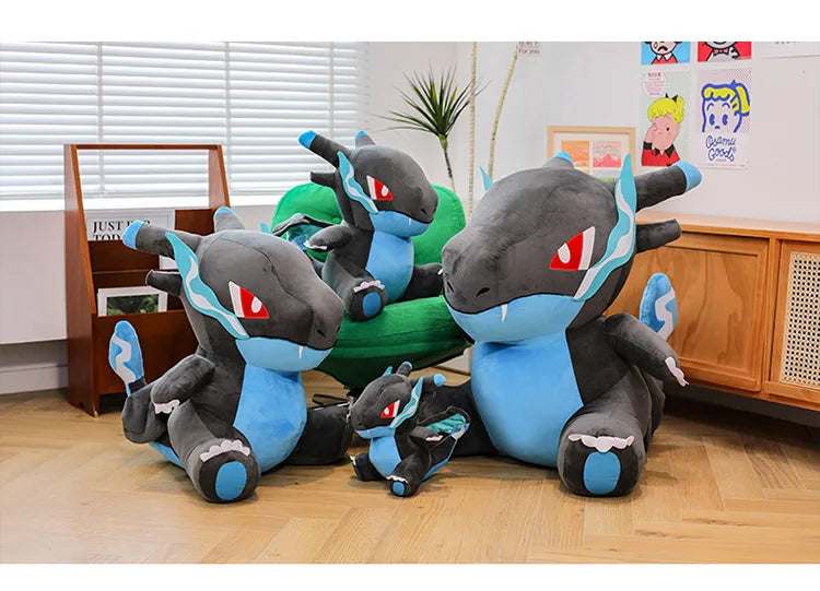 80cm Super Big Size Pokemon Charizard Anime Plush Stuffed Doll Room Decoration Plushies Children's Pillow Kawaii Ornaments Gifts