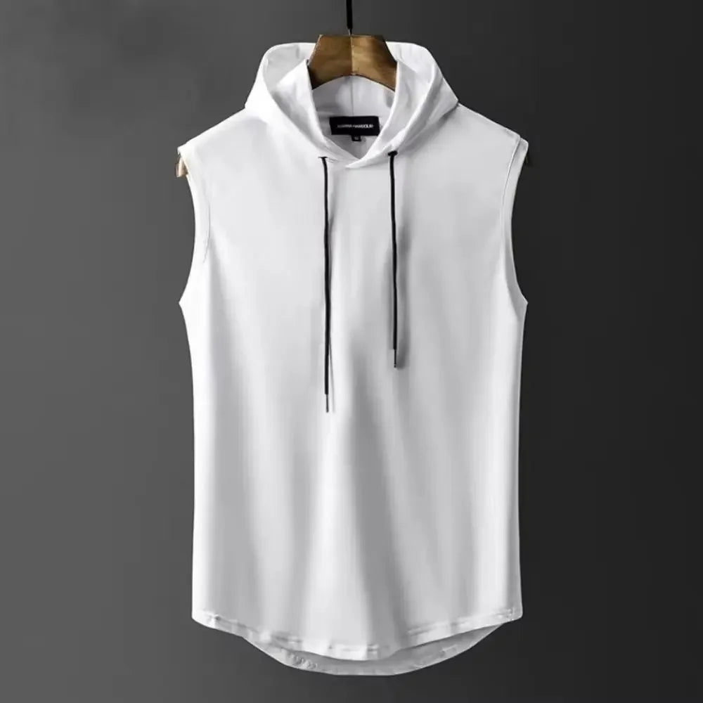 Dragon Ball Z Anime Graphic Print Men's Sleeveless Hoodie Streetwear Muscle Tank Top Summer Casual Hooded Gym Vest Fitness Wear