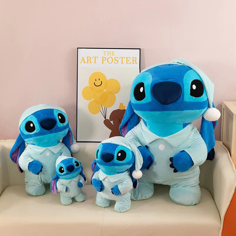 33/90cm Lilo and Stitch Plush Toy Disney Cartoon Anime Stuffed Kawaii Pajamas Pillow Stich Doll Plushie Kids Birthday Xmas Gifts