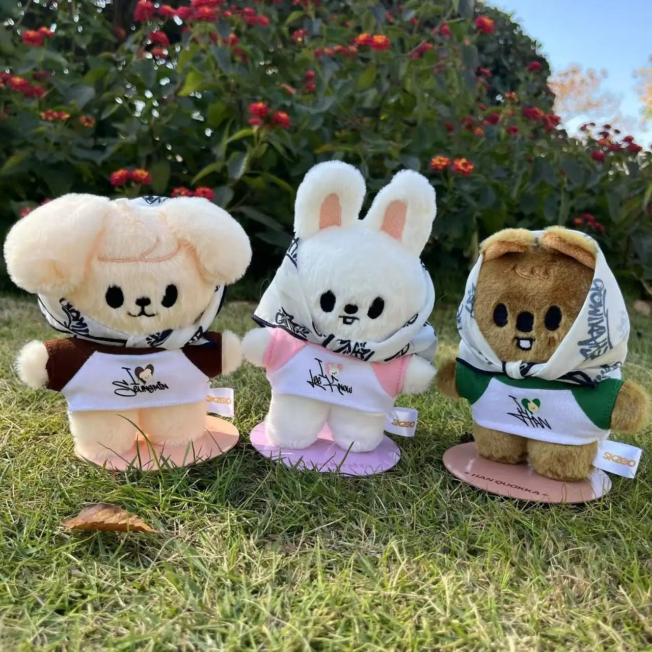 Skzoo Cartoon Stuffed Animals Plush Doll Korean Wolfchan Leebit Dwaekki Hanquokka Jiniret Bbokari Stray Kids Fans Gift Toy