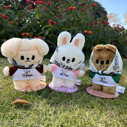 Skzoo Cartoon Stuffed Animals Plush Doll Korean Wolfchan Leebit Dwaekki Hanquokka Jiniret Bbokari Stray Kids Fans Gift Toy