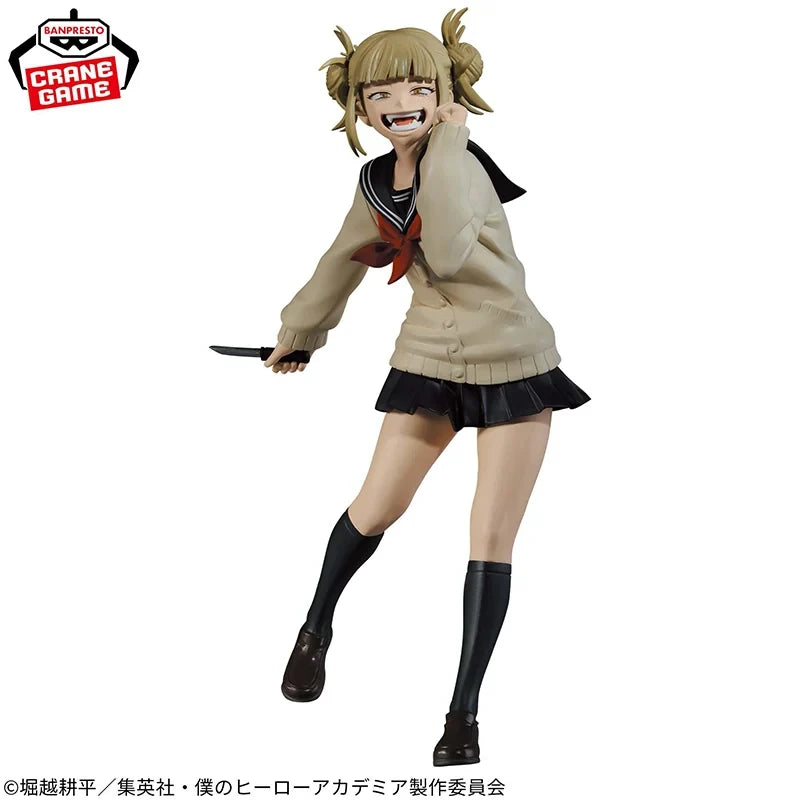 Original BANPRESTO My Hero Academia THE EVIL VILLAINS Shigaraki Tomura Himiko Toga WICE action model figures Ornaments Genuine