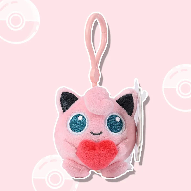 Pokemon Jigglypuff Plusle Minun Clefairy Togepi Mimikyu Kawaii Plush Stuffed Toy Keychain Backpack Pendant Keyring Birthday Gift