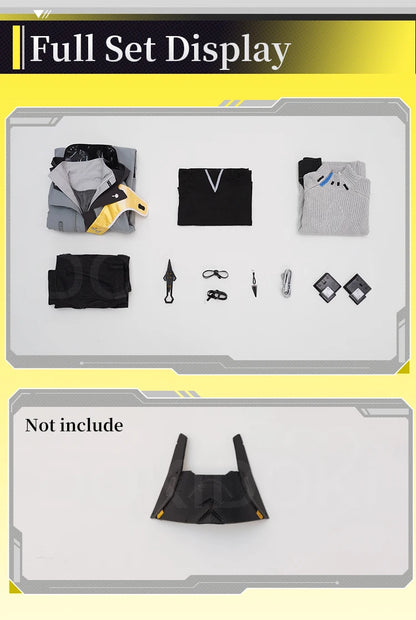 Endministrator A B Cosplay Costume Game Arknights DokiDoki-SR Men Endministrator Cosplay Mask Halloween