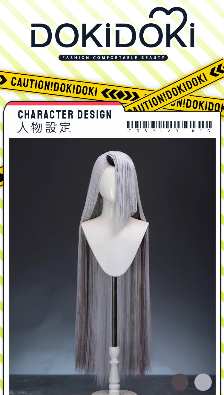 IN STOCK Vaggie Cherry Boom Lillth Morningstar Wig Anime DokiDoki 100cm Long Hair Lillth Cosplay Pre Crimped Wig Free Cap