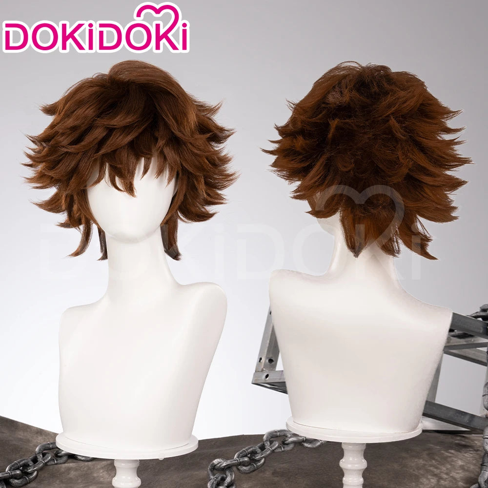 Ishaa Ekkoo Maddiee Aniviaa LeBlancc Cosplay Wig Game Anime DokiDoki Women Men Short Hair Ishaa Cosplay Free Wig Cap