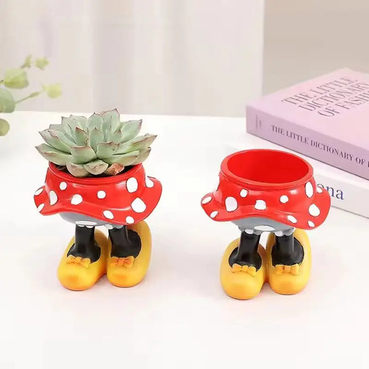 Disney Mickey Minnie Flower Pots Cartoon Mini Creative Resin Plant Pot Succulents Plants Bonsai Pots Home Decoration Gift