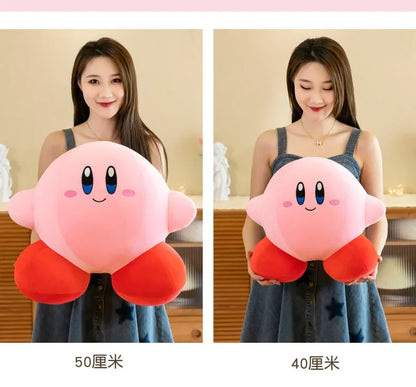 50cm Big Size Kirby Anime Plush Stuffed Doll Pink Plushies Pillow Room Decorated with Kawaii Peluche Children's Holiday Gifts
