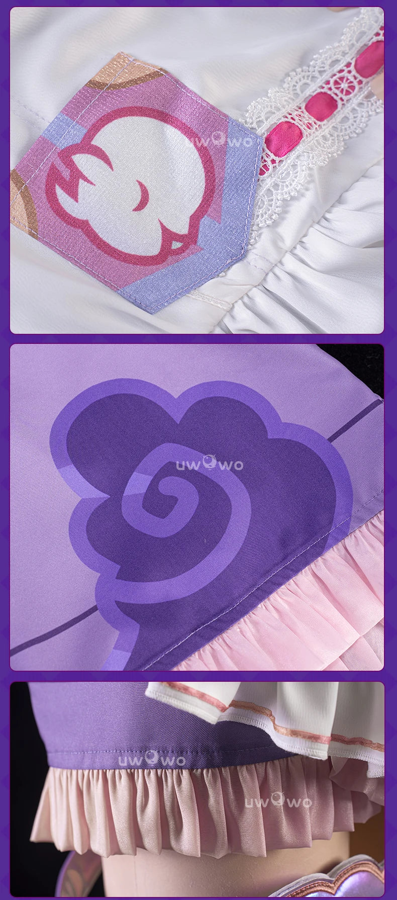 UWOWO Yumemizuki Mizuki Cosplay Game Genshin Impact Yumemizuki Mizuki Cosplay Costume Plus Size 3XL Halloween Costume