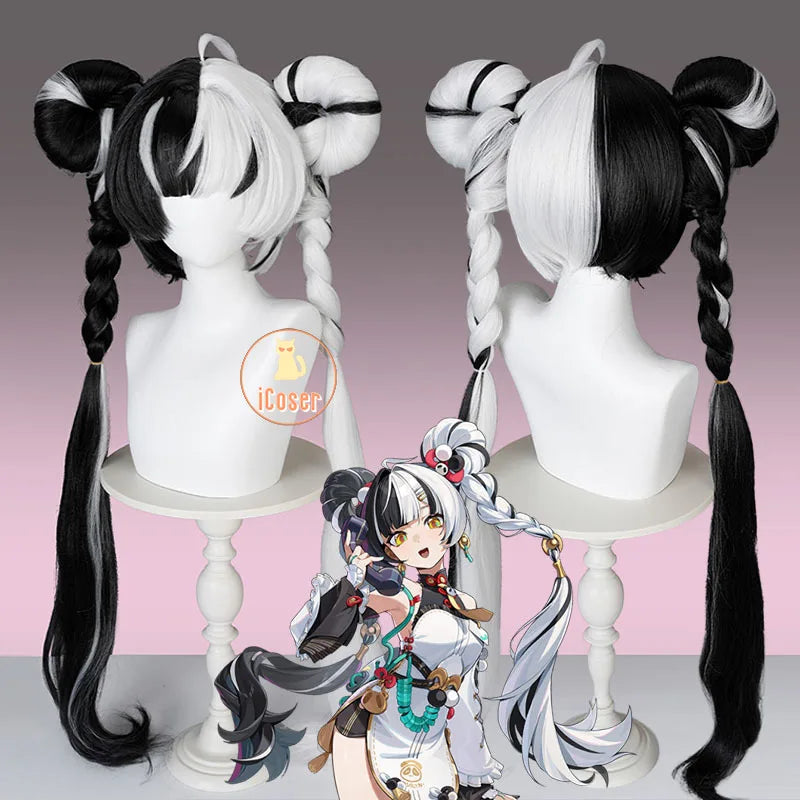 Zenless Zone Zero Dialyn Cosplay Costume Wig Uniform Earrings Headwear Krampus Compliance Authority Halloween Party for Women