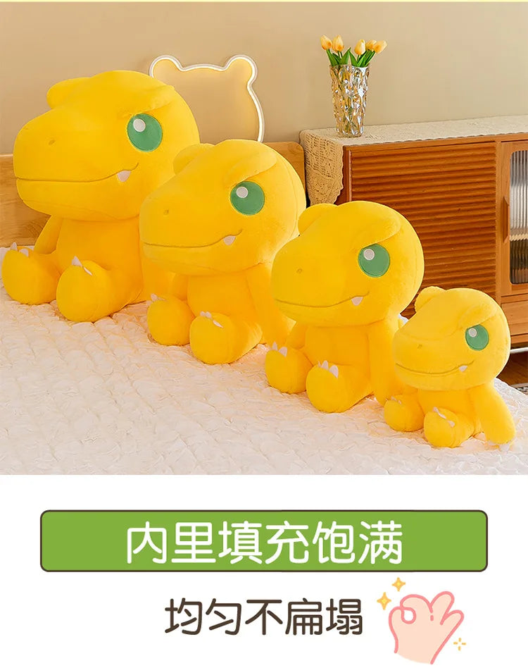 45/55/70cm Big Size Agumon Digimon Adventure Anime Plush Stuffed Doll Kawaii Decoration Plushies Children Pillow Holiday Gift