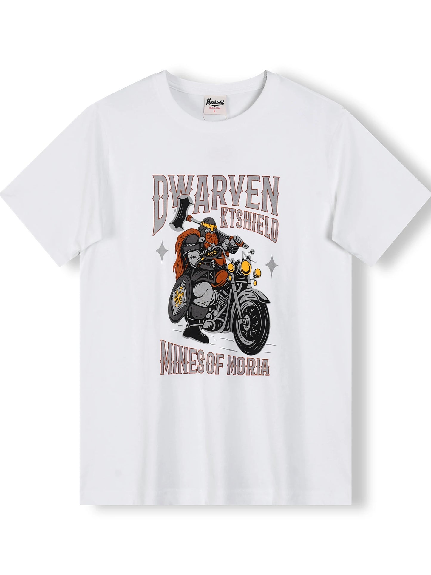 Summer New American Retro Short-sleeved O-neck Motorcycle Printed T-shirt Men's Fashion 100% Cotton Washed Casual Sport Tops