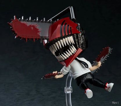 10cm Chainsaw Man Anime Figure Denji Pochita Power Action Figure PVC Chainsaw Man Denji Figurine Adult Collection Model Doll Toy