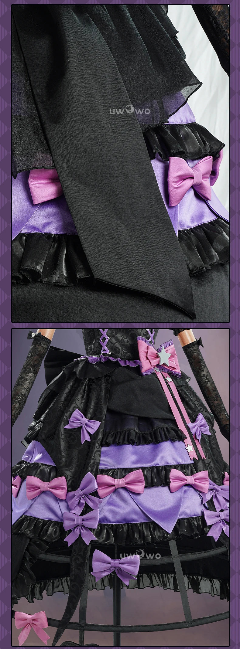 UWOWO Collab series: Game Identity V Blood Queen Mary Cosplay Costume Purple Costume