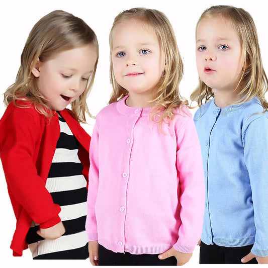 Boys Sweaters Kids Toddler 1 to 2 3 4 5 6 7 8 9 Years Little Girl Clothes Cardigan Yellow Red Baby Knit Tops Children's Clothing