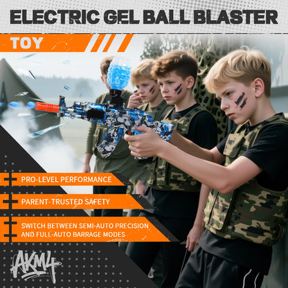 Yuizukeot Gel Ball Blaster 2-Pack ABS Plastic Electric Gun - Blue