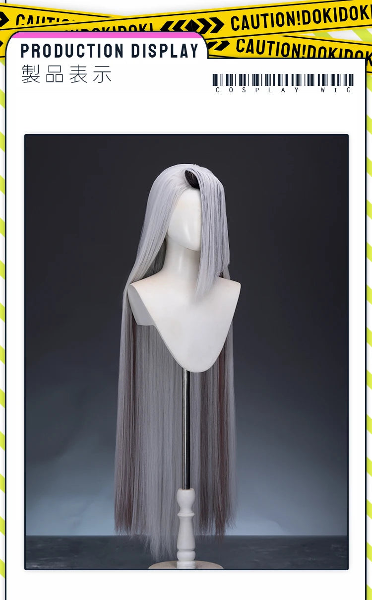 IN STOCK Vaggie Cherry Boom Lillth Morningstar Wig Anime DokiDoki 100cm Long Hair Lillth Cosplay Pre Crimped Wig Free Cap