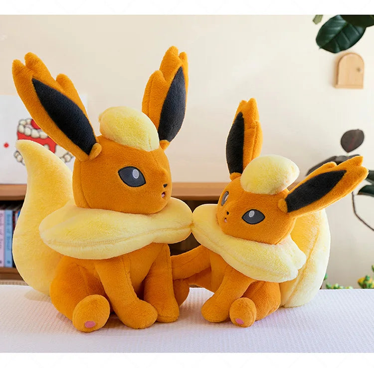45/80cm Flareon Pokemon Plush Toys Large Anime Doll Cute Pillow Cartoon Giant Pokémon Plushie Stuffed Gift for Kids Christmas