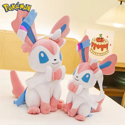 40/50/75CM Big Size Pokemon Sitting Sylveon Plushies Cartoon Anime Stuffed Comfortable Soft Doll Bolster Decorate Cushion Gift