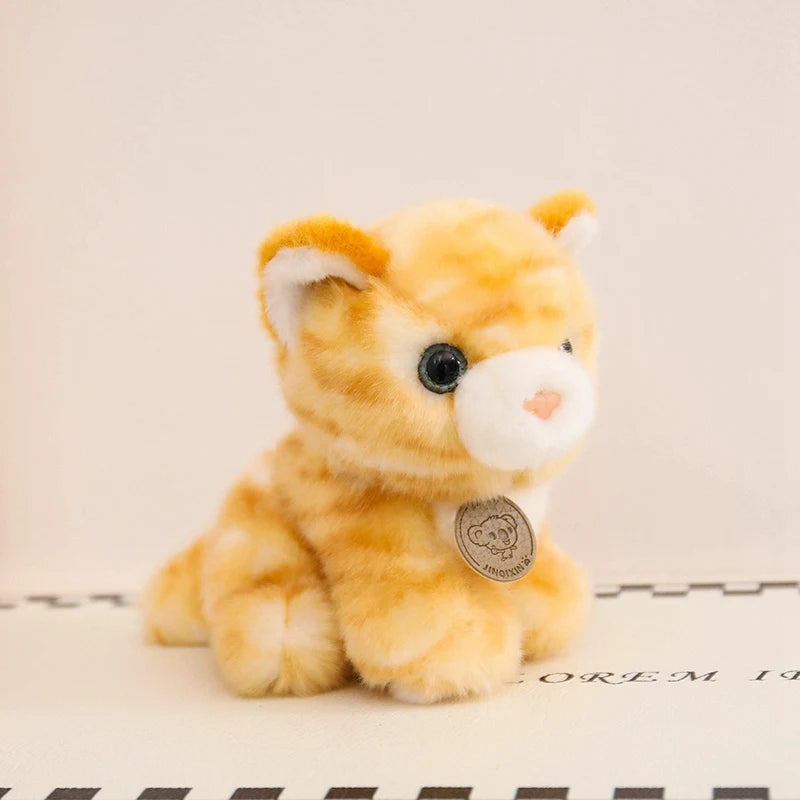 16cm Super Soft Baby Cats Plush Doll Adorable Small Tabby Cat Plushies Lifelike Cute Toy Kawaii Girl Boy Birthday Gift