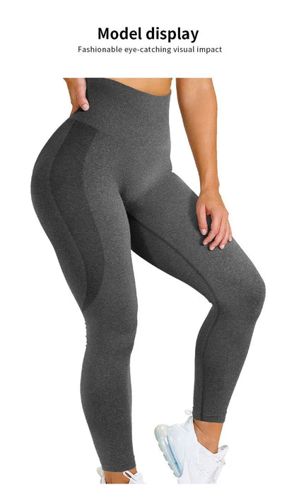 Women High Waist Seamless Yoga Leggings Butt Lift Curves Fitness Workout Tights Elastic Gym Training Pants
