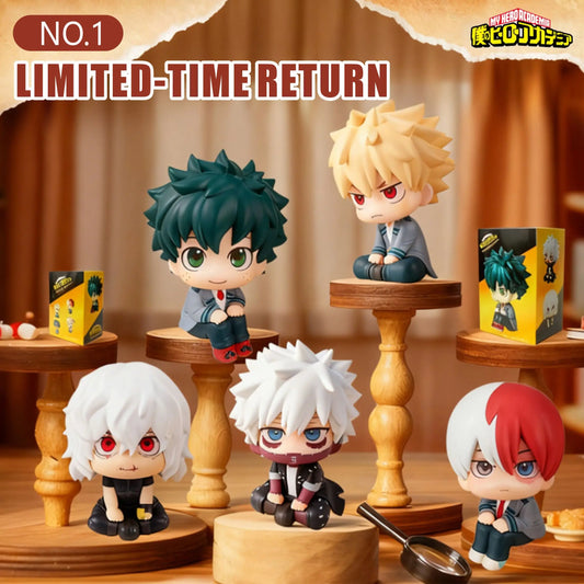 BESTSELLING My Hero Academia (MHA): Tomura Shigaraki / Izuku Midoriya / Katsuki Bakugo Cute Chibi PVC Figurine | Collectible Toy