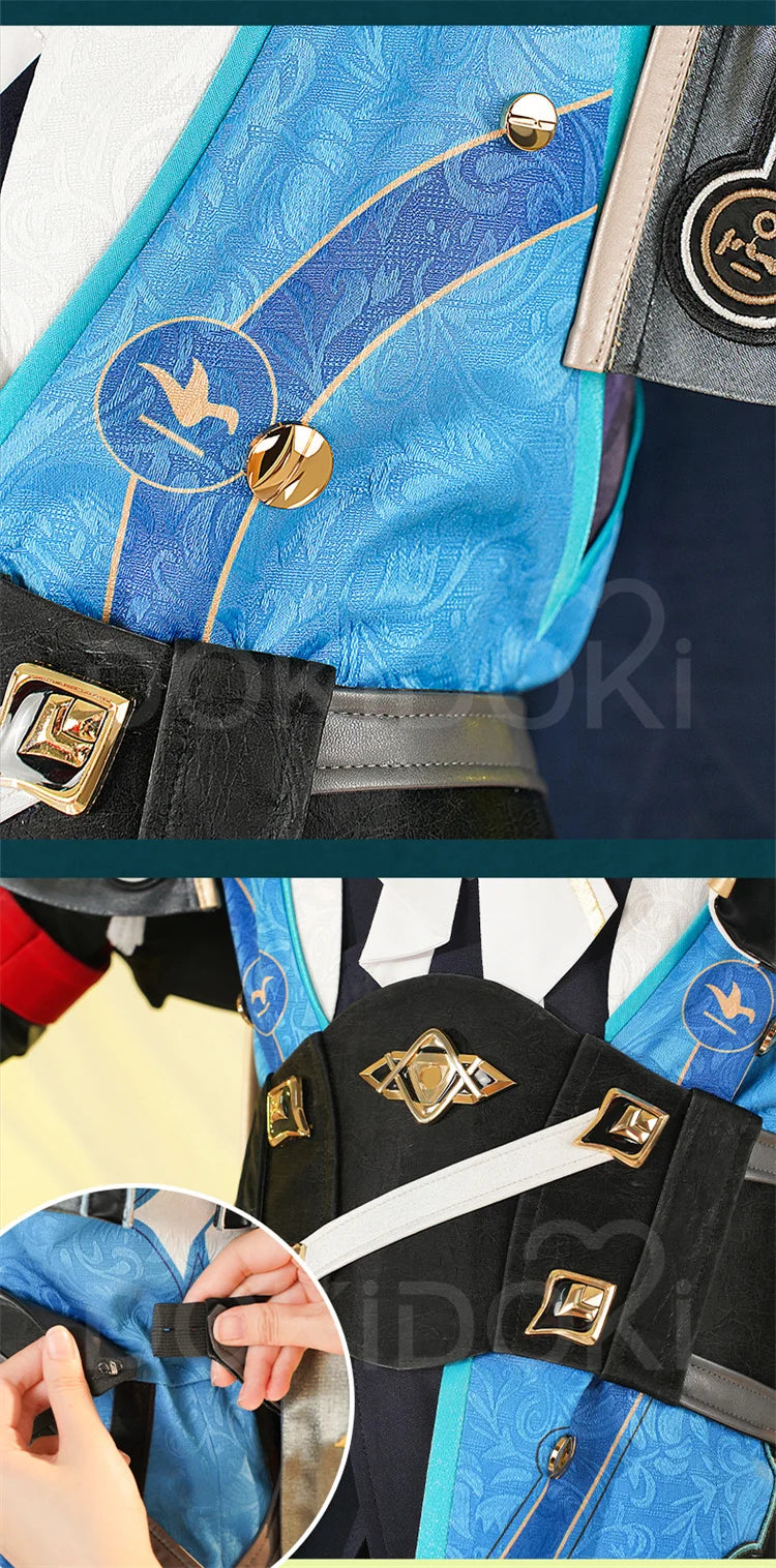 IN STOCK Anaxa Cosplay Costume Game Honkai: Star Rail【S-3XL】DokiDoki-R Halloween HSR Amphoreus Anaxa Costume Plus Size