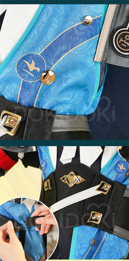 IN STOCK Anaxa Cosplay Costume Game Honkai: Star Rail【S-3XL】DokiDoki-R Halloween HSR Amphoreus Anaxa Costume Plus Size