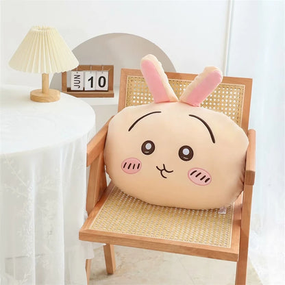 Comfortable Chiikawa Back Cushion Very Soft Throw Pillow Stuffed Hachiware Usagi Momoga Cuddly Plushies Sofa Bed Home Decor
