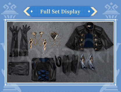 IN STOCK Captain Capitano Cosplay Costume Game Genshin Impact【S-4XL】DokiDoki Men Costume Fatui Harbinger Halloween Plus Size