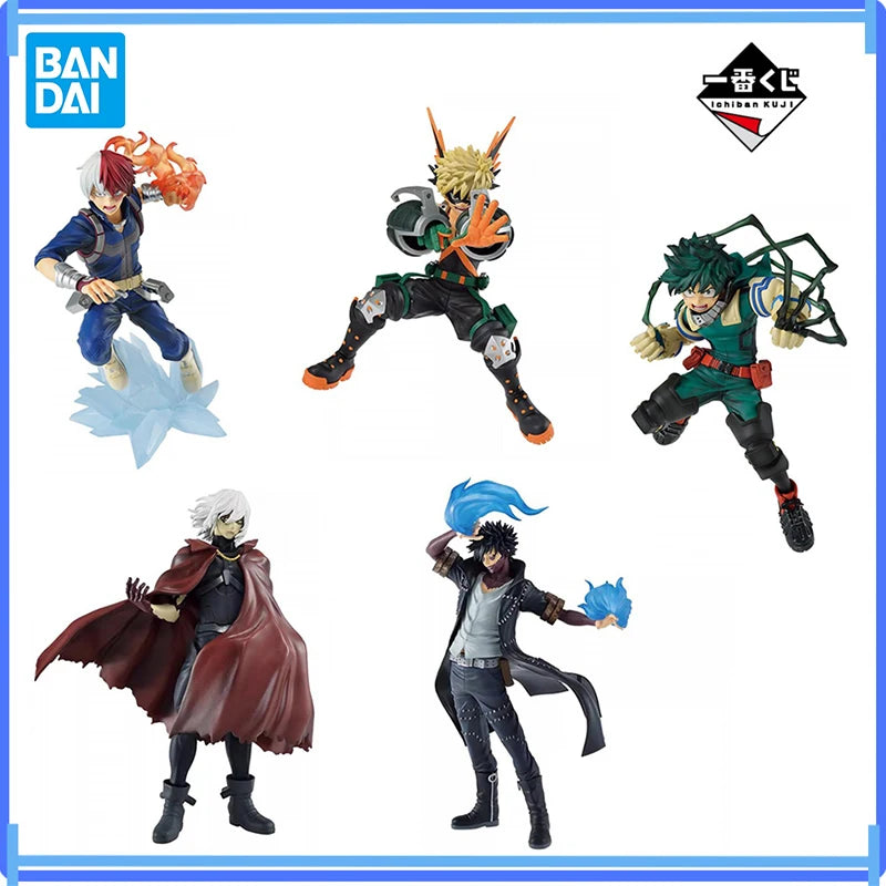 Original BANDAl lchiban Midoriya Izuku Bakugou Katsuki Todoroki Shouto Shigaraki Tomura Dabi Anime figure model boxed toy Gift