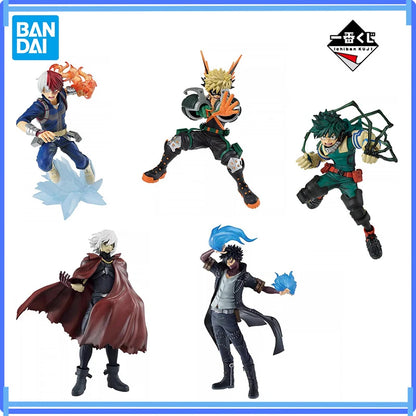 Original BANDAl lchiban Midoriya Izuku Bakugou Katsuki Todoroki Shouto Shigaraki Tomura Dabi Anime figure model boxed toy Gift