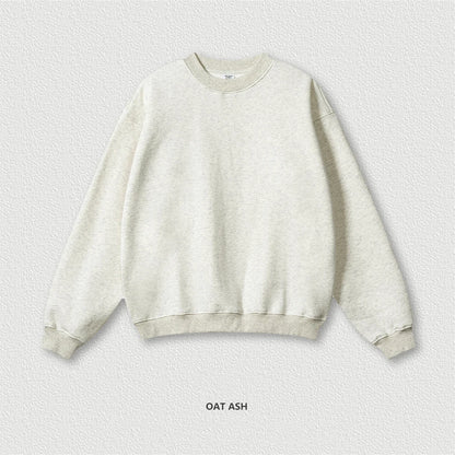 ZODF 2024 Winter Men 345gsm Fleece Sweatshirts Unisex Women Casual Loose Warm Solid O-Neck Pullovers Streetwears HY0865