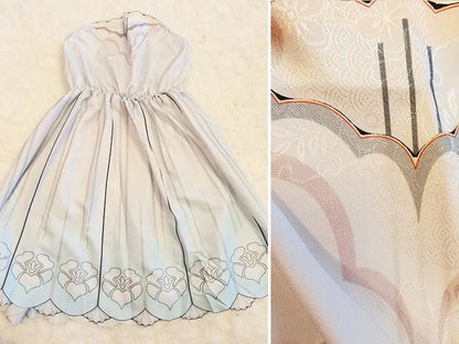 Genshin Impact Kamisato Ayaka Springbloom Dress Euro Size Cotton Polyester
