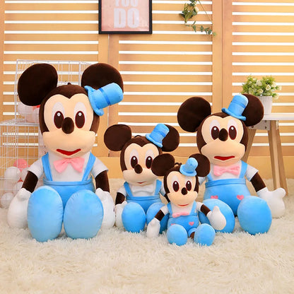 Disney 110cm Kawaii Mickey & Minnie Plush Pillow Set - Wedding Dress Stuffed Animals Soft Hugging Toy for Girls Gift Room Decor