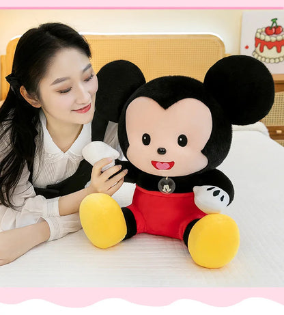 Cartoon Mickey Mouse Plush Toy Couple for Kids Birthday Xmas Gift Wedding Bed Doll Valentines Minnie Present Arcade Stuffed toy