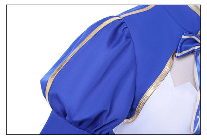 Honkai Star Rail Fate Saber Cosplay Costume Wig Dress Headwear Uniform Stocking Halloween Party for Women Girls Carnival iCoser