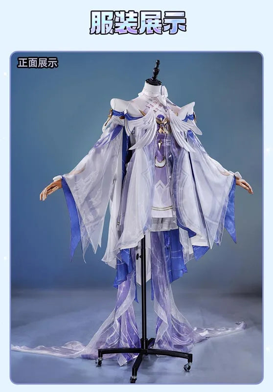 Genshin Impact Columbina Cosplay Costume The Damselette Dress Uniform Metal Prop Eleven Fatui Harbingers Halloween Women Girls